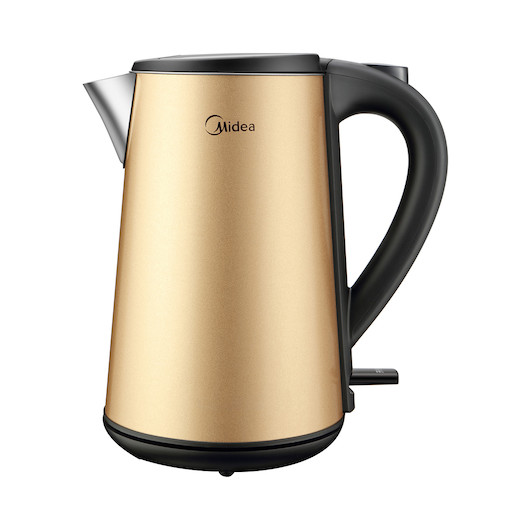 电水壶 1.5l 金色磨砂质感 三层彩钢防烫 食品级不锈钢 mk-hj1507